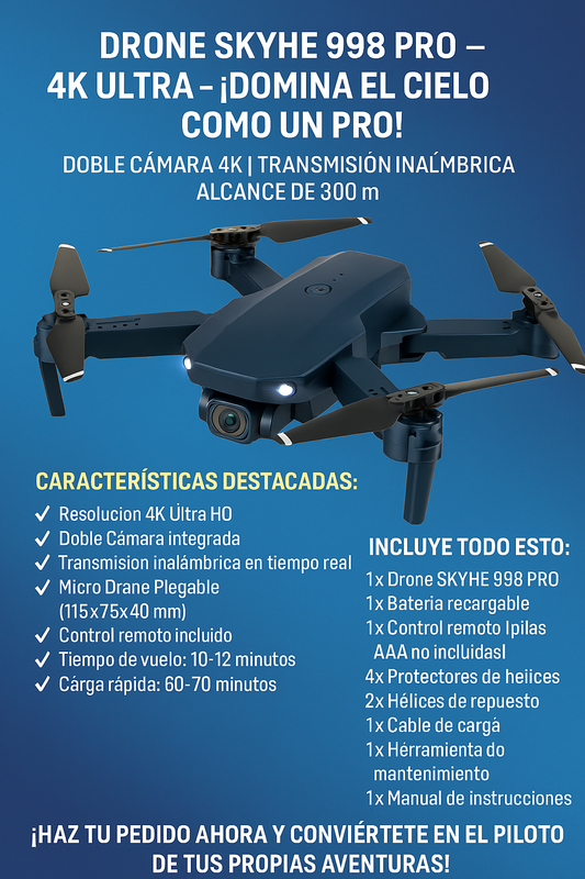 DRONE 4K DOBLE CAMARA